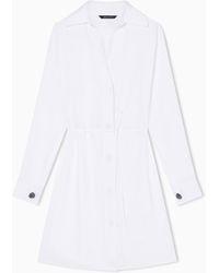 ARMANI EXCHANGE - Short Chambray Dress - Lyst