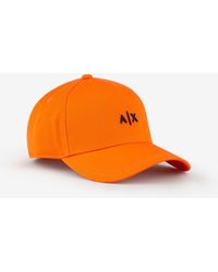 Armani Exchange Mini Logo Baseball Cap - Orange