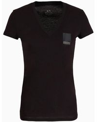 Armani Exchange - Slim Fit T-shirt In Asv Organic Cotton - Lyst