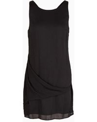 Armani Exchange - Sleeveless Dress In Asv Satin Crinkle Fabric - Lyst