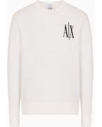 Armani Exchange - Armani Exchange - Icon Logo Virgin Wool Sweater - Lyst