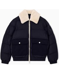 ARMANI EXCHANGE - Down Jacket Nylon With Virgin Wool Blend - Lyst