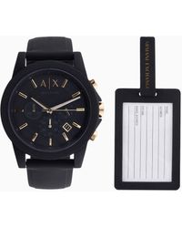 ARMANI EXCHANGE - Watch And Luggage Tag Set - Lyst