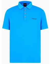 Armani Exchange - Cotton Polo Shirt - Lyst