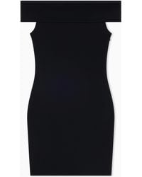 ARMANI EXCHANGE - Ottoman Mini Dress With Boat Neckline - Lyst