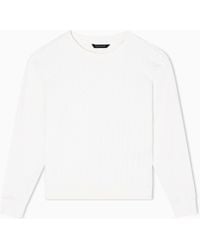 ARMANI EXCHANGE - Cotton Sweatshirt With Crew Neck Monogram - Lyst