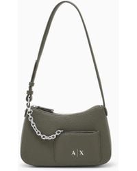 ARMANI EXCHANGE - Clutch Bag With An Adjustable Strap And Chain - Lyst