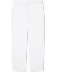 ARMANI EXCHANGE - Classic Comfort Cotton Twill Trousers - Lyst