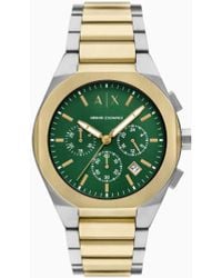 ARMANI EXCHANGE - Chronograph Two-Tone Stainless Steel Watch - Lyst