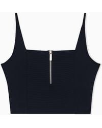 ARMANI EXCHANGE - Ottoman Top With Zip - Lyst
