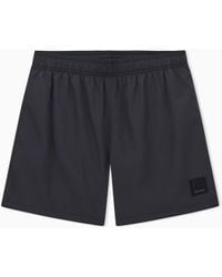ARMANI EXCHANGE - Swimwear Boxer With An Elastic Waist And Logo Icon - Lyst