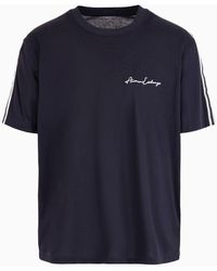 Armani Exchange - Signature Logo Crew Neck T-shirt - Lyst