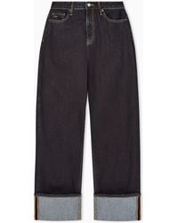 ARMANI EXCHANGE - Oversized Fit 5 Pockets Denim Pant - Lyst