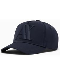 ARMANI EXCHANGE - Baseball Hat With Embossed Logo And Curved Brim Essential - Lyst