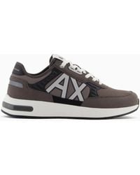 ARMANI EXCHANGE - Sneakers Con Suola Alta E Logo - Lyst