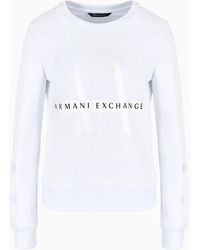 Armani Exchange - Mix Mag French Terry Sweatshirt - Lyst