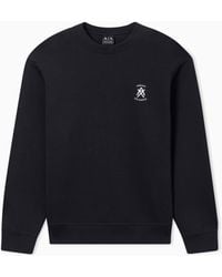 ARMANI EXCHANGE - Crewneck Sweatshirt With Logo - Lyst