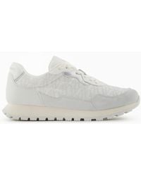 ARMANI EXCHANGE - Sneakers With Allover Logo Inserts - Lyst