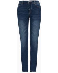 Armani Exchange - Jeans In Denim Di Cotone Comfort J01 Super Skinny - Lyst