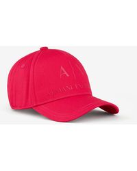 Armani Exchange Cotton Baseball Cap - Pink