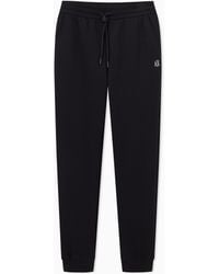 ARMANI EXCHANGE - Regular Fit Trousers Jersey Bonded Stretch Cotton - Lyst