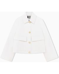 ARMANI EXCHANGE - Blouson Jacket Organic Stretch Cotton Twill - Lyst