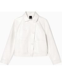 ARMANI EXCHANGE - Blouson Gloss Vinyl Wet Look - Lyst