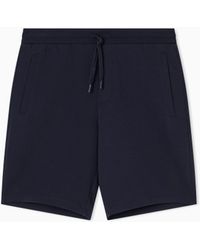 ARMANI EXCHANGE - Bermudas Elásticas De Algodón Hasta La Rodilla Icon - Lyst