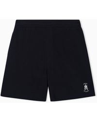 ARMANI EXCHANGE - Cotton Bermuda Shorts With Side Logo - Lyst