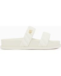 ARMANI EXCHANGE - Minimal Nappa Sandals - Lyst
