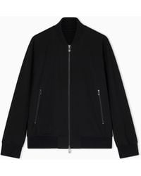 ARMANI EXCHANGE - Minimal Bomber Jacket With Zip - Lyst