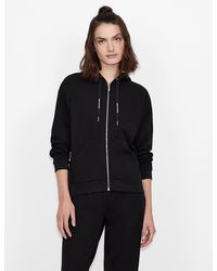 Womens Activewear gym and workout clothes Armani Exchange Activewear gym and workout clothes Save 2% Armani Exchange Cotton Embroidered Sweatshirt in Black 