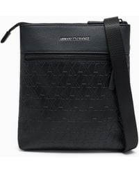 ARMANI EXCHANGE - Flat Crossbody Messenger Bag - Lyst