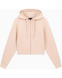 ARMANI EXCHANGE - Sweat À Capuche Court Icon - Lyst