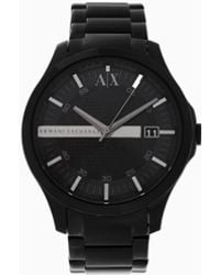 ARMANI EXCHANGE - Three-Hand Watch With Steel Strap - Lyst