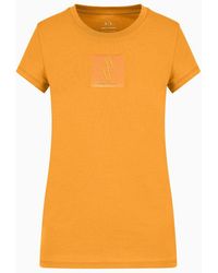 Armani Exchange - T-shirt Coupe Slim Avec Monogramme En Coton Biologique Asv - Lyst