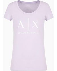 Armani Exchange - Slim Fit Cotton Logo T-shirt - Lyst