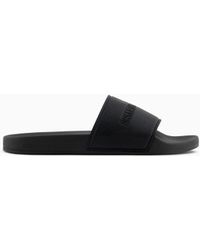 ARMANI EXCHANGE - Slides With Logo - Lyst