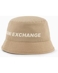 Armani Exchange - Cloche In Technical Fabric With Logo - Lyst