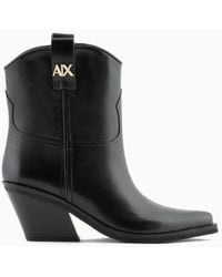 Armani Exchange - Camperos In Real Leather - Lyst