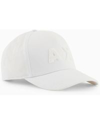 Armani Exchange - Hat With Visor With Maxi Logo - Lyst