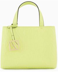 Armani Exchange - Embossed Small Tote Bag - Lyst