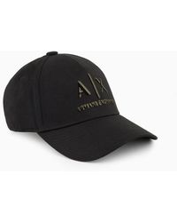 Armani Exchange - Hat With Visor And Logo - Lyst