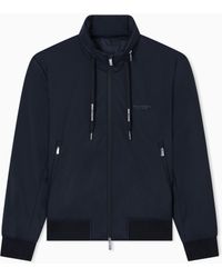 ARMANI EXCHANGE - Stretch Nylon Bomber Jacket With High Collar Essential - Lyst