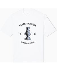 ARMANI EXCHANGE - Regular Fit Graphic Logo T-Shirt - Lyst