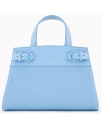 Armani Exchange - Medium Tote Bag With Side Buckles - Lyst
