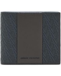 ARMANI EXCHANGE - Bifold Wallet With Credit Card Slots - Lyst