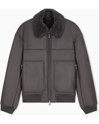 ARMANI EXCHANGE - Blouson Jacket With Stretch Fabric - Lyst