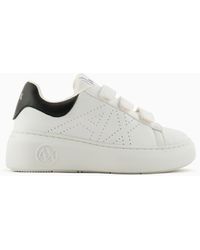 Armani Exchange - Sneakers With High Sole And Tears - Lyst