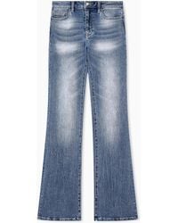 ARMANI EXCHANGE - High-Rise Flared Jeans - Lyst